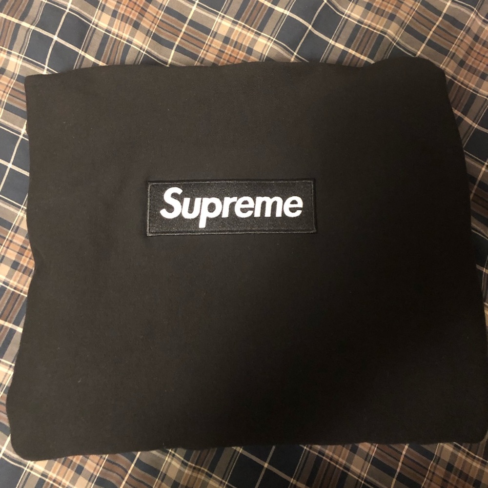 Supreme 2016 Black Box Logo Hoodie